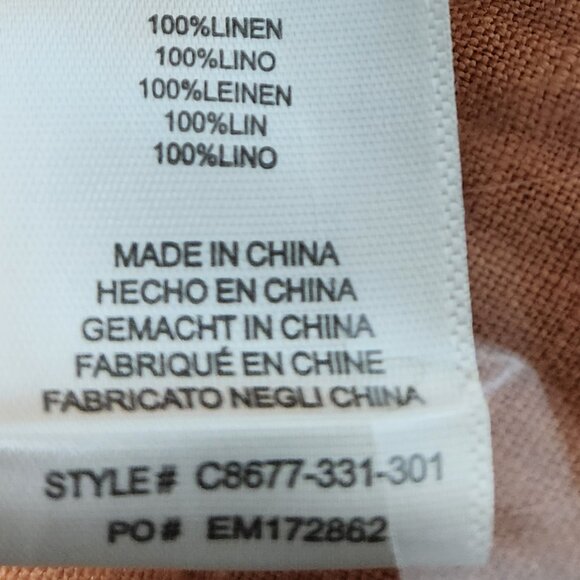 Cloth & Stone burnt orange linen halter maxidress XSmall NWT Summer Concert - Picture 6 of 10